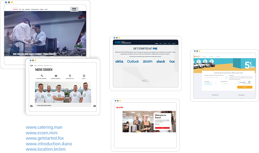 Beispiele Umsetzung digitale Unternehmensmarken