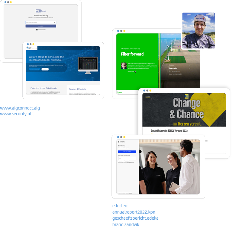 Beispiele Umsetzung digitale Unternehmensmarken