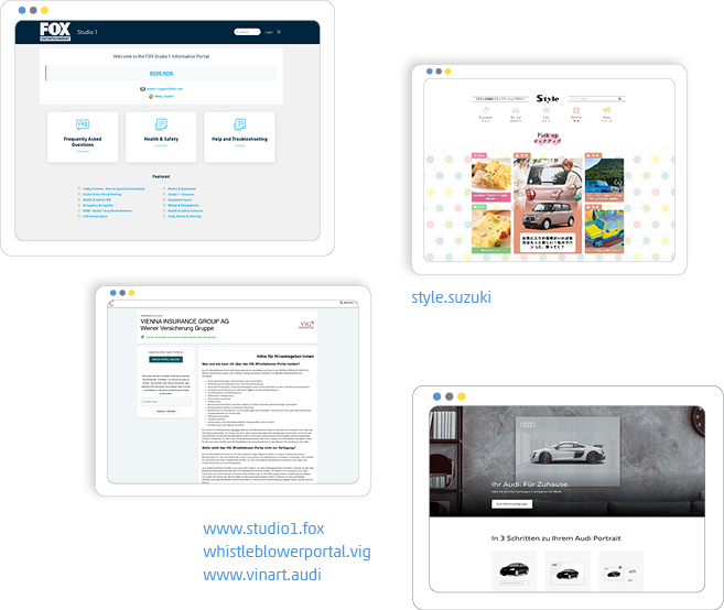 Beispiele Umsetzung digitale Unternehmensmarken