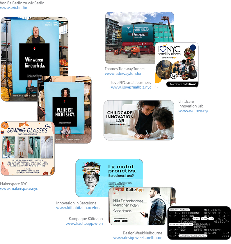 Übersicht Beispiele für Erfolgsfaktoren einer Digitalen Stadtmarke: Nutzungsrate, Sichtbarkeit, Wahrscheinlichkeit und Häufigkeit der Nutzung