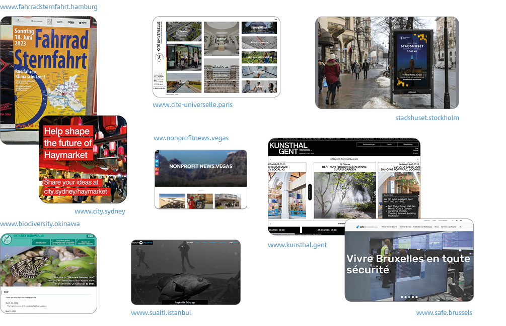 Übersicht Beispiele wie Digitale Stadtmarken lokale Recruiting-Kampagnen, Events und touristische Angebote unterstützen