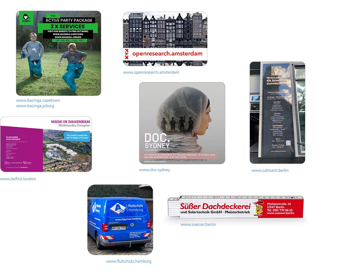 Beispiele weitere Entwicklungen bei Digitale Stadtmarken: Mehr Vielfalt und lokale Geschäftsmöglichkeiten mit CityTLDs